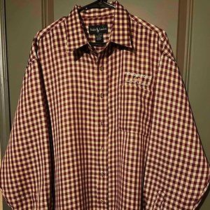 1980s Ralph Lauren Polo Sport Polyester Button Dress Shirt - Size XL